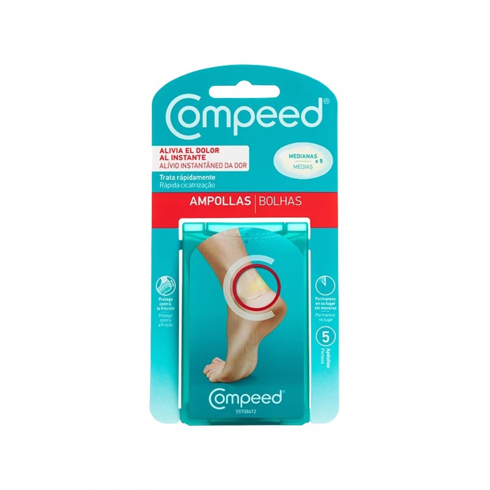 Compeed Pensos Bolhas Médias 5 unidades