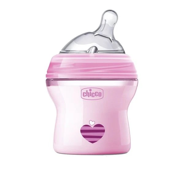 Chicco Bibern Silicona NaturalFeeling 0M+ 150ml Rosa