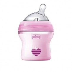 Chicco Biberon Silicone NaturalFeeling 0M+ 150ml Rosa