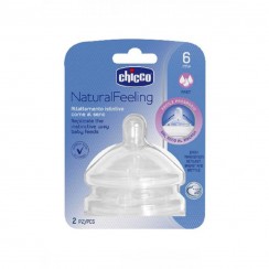 Chicco NaturalFeeling Ttines en Silicone Flux Rapide 6M+