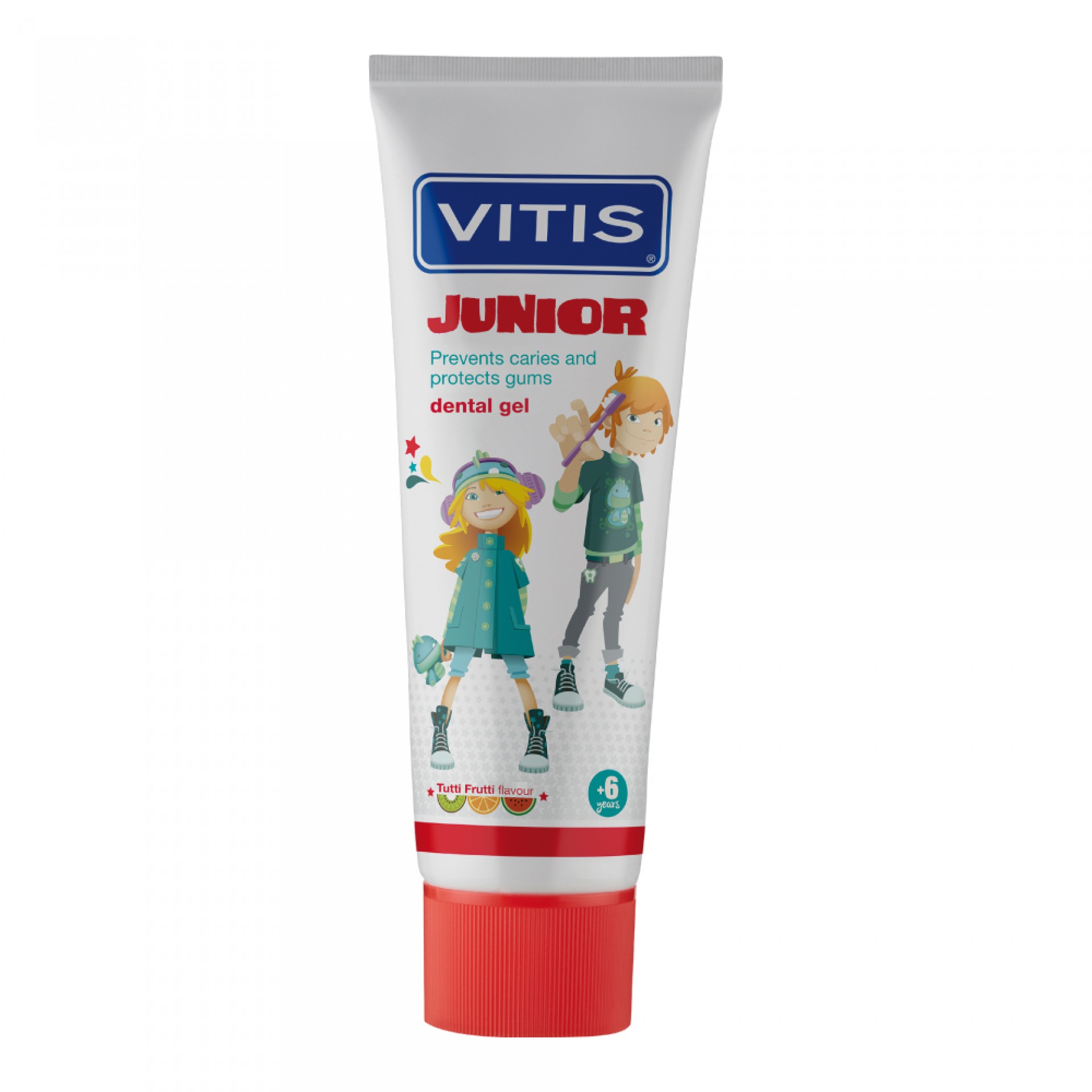 Vitis Junior Gel Dentifrice Saveur Tutti Frutti 75ml