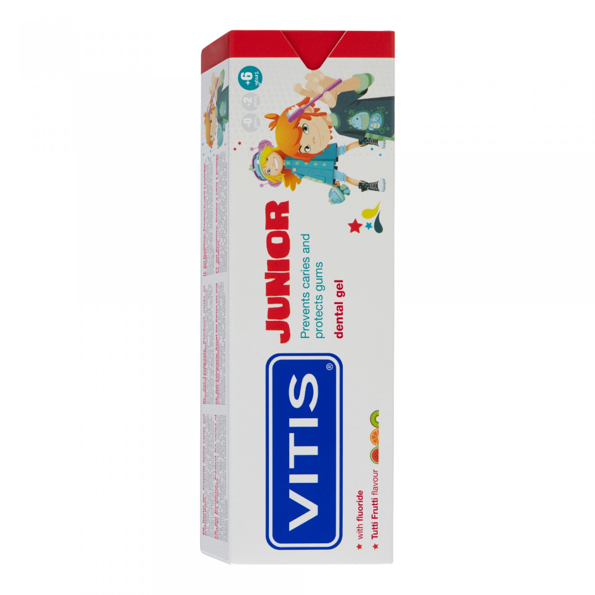 Vitis Junior Gel Dentifrice Saveur Tutti Frutti 75ml