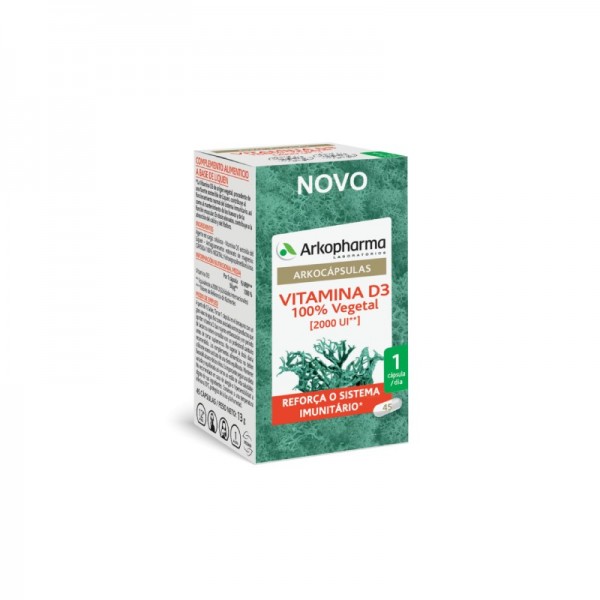 Arkocpsulas Vitamina D3 45 cpsulas