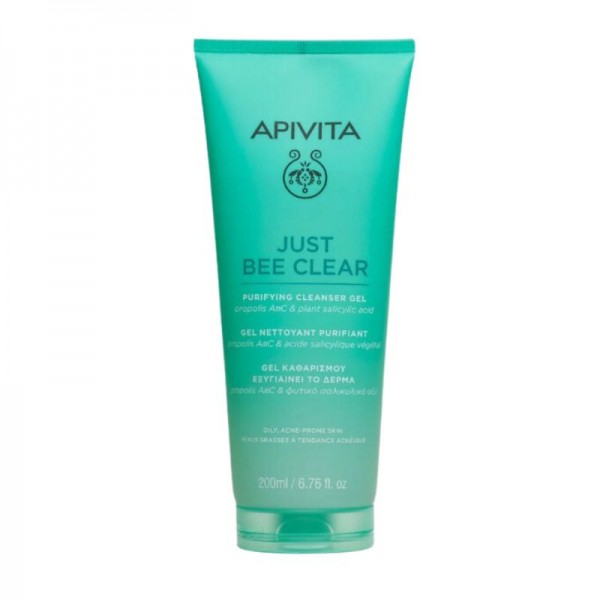 Apivita Just Bee Clear Gel di Pulizia Purificante 200ml