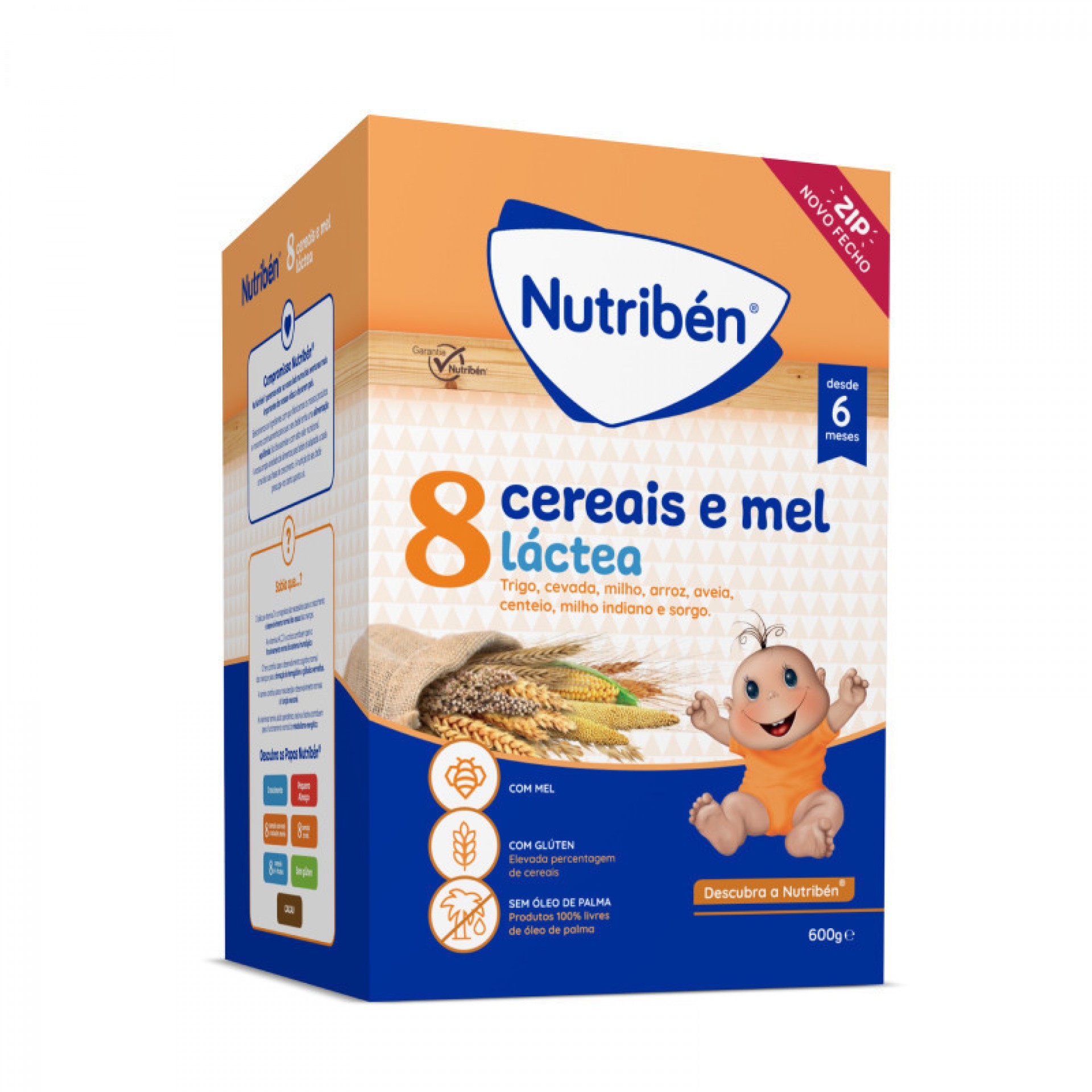 Nutribén 8 Cereali e Miele Lattosa 2 x 300g