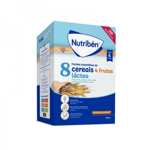 Nutribn 8 Cereali 4 Frutti Lattosa 2 x 300g