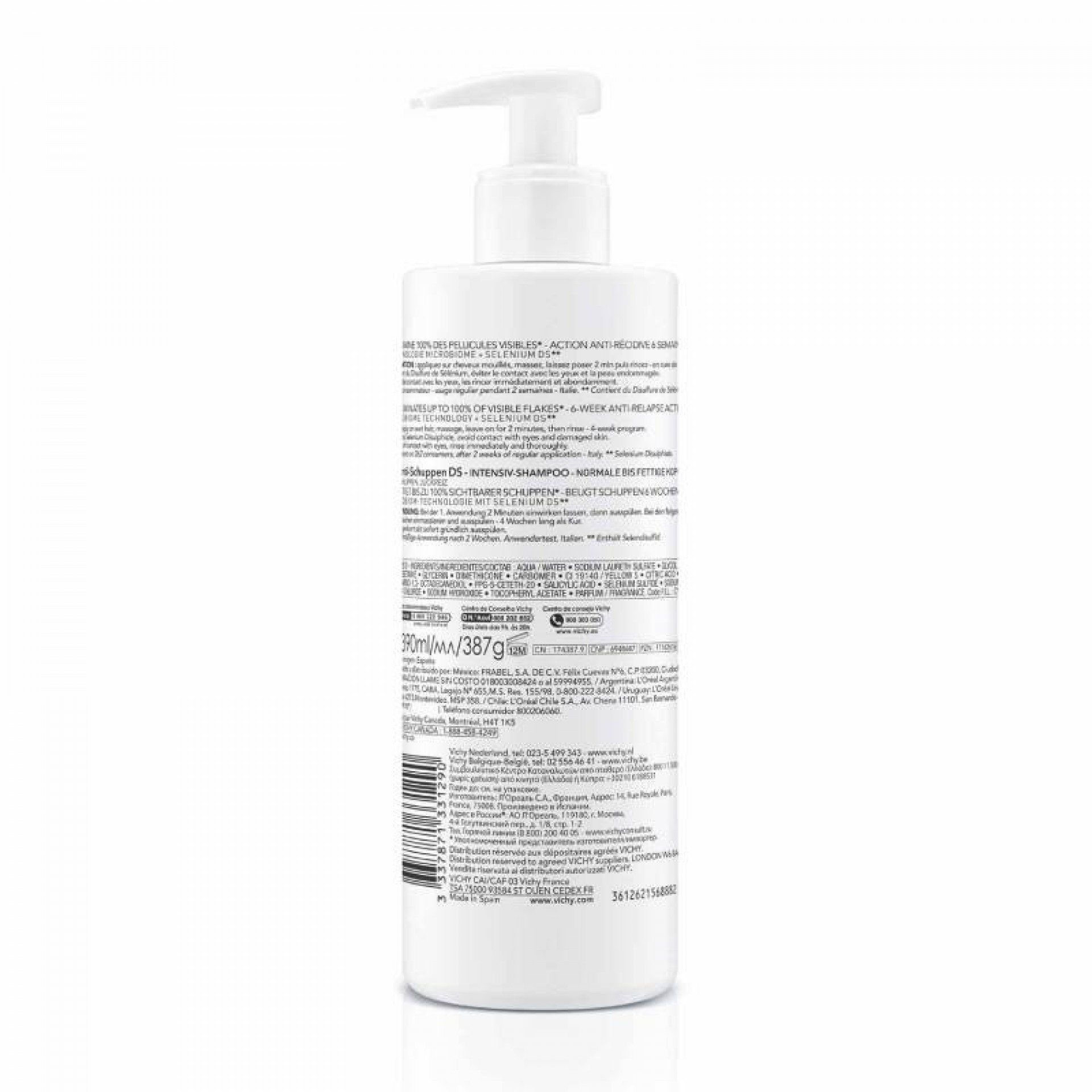 Dercos Shampooing Antipelliculaire Cheveux Gras 390ml