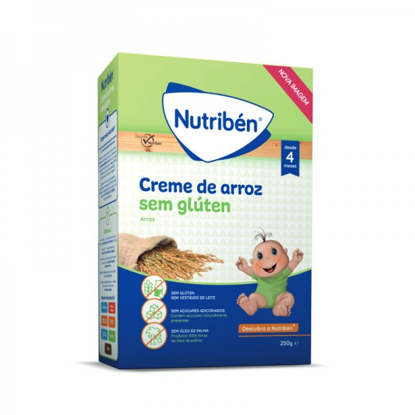 Nutribn Papilla No Lctea Crema de Arroz +4M 250g