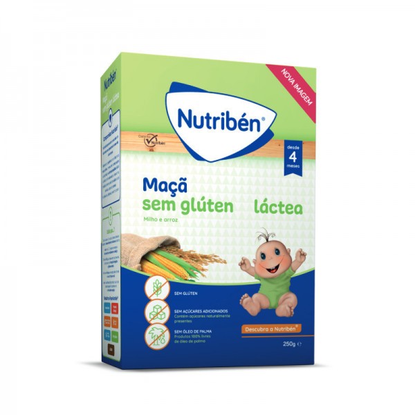 Nutribn Papilla Lctea de Manzana +4M 250g
