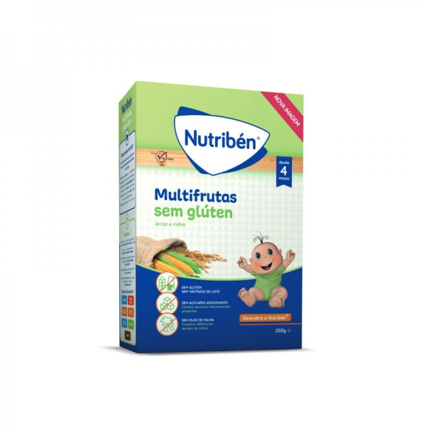 Nutribn Papa No Lctea Multifrutas Sem Glten +4M 250g