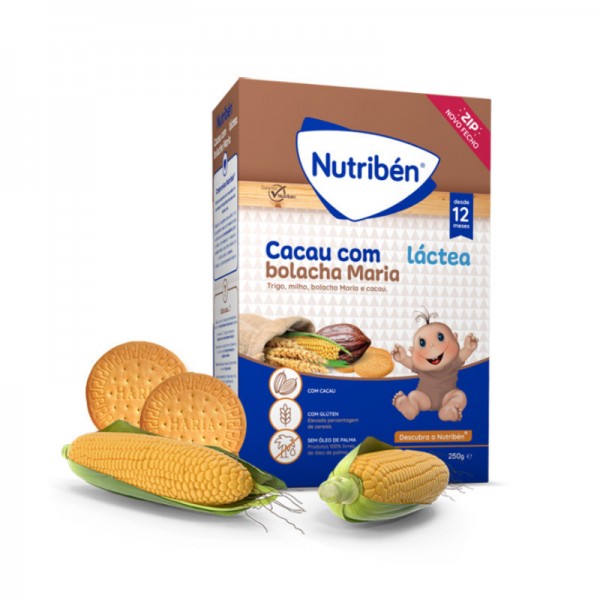 Nutribn Papilla Lctea Cacao con Galleta Mara +12M 250g