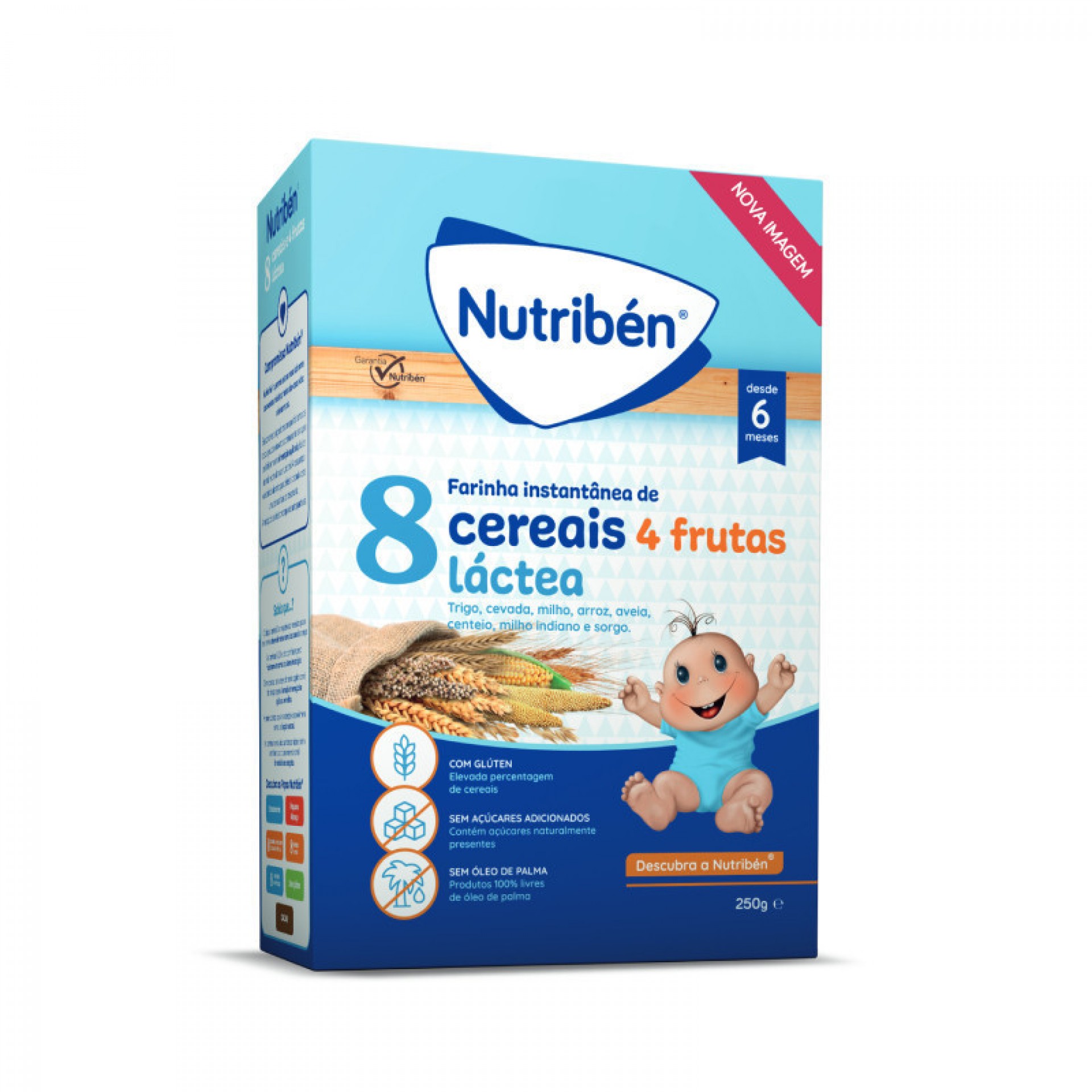 Nutribén Dairy 8 Cereals and 4 Fruits 250g +6M