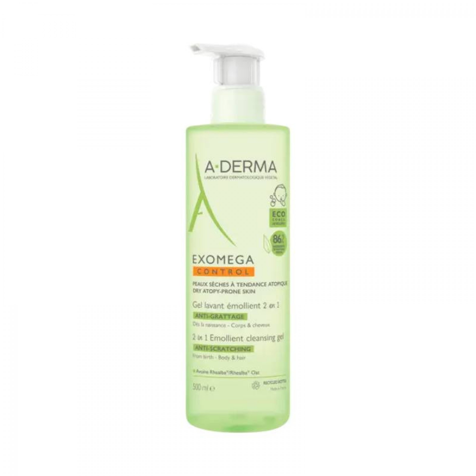 A-Derma Exomega Control Body and Hair Gel 500ml