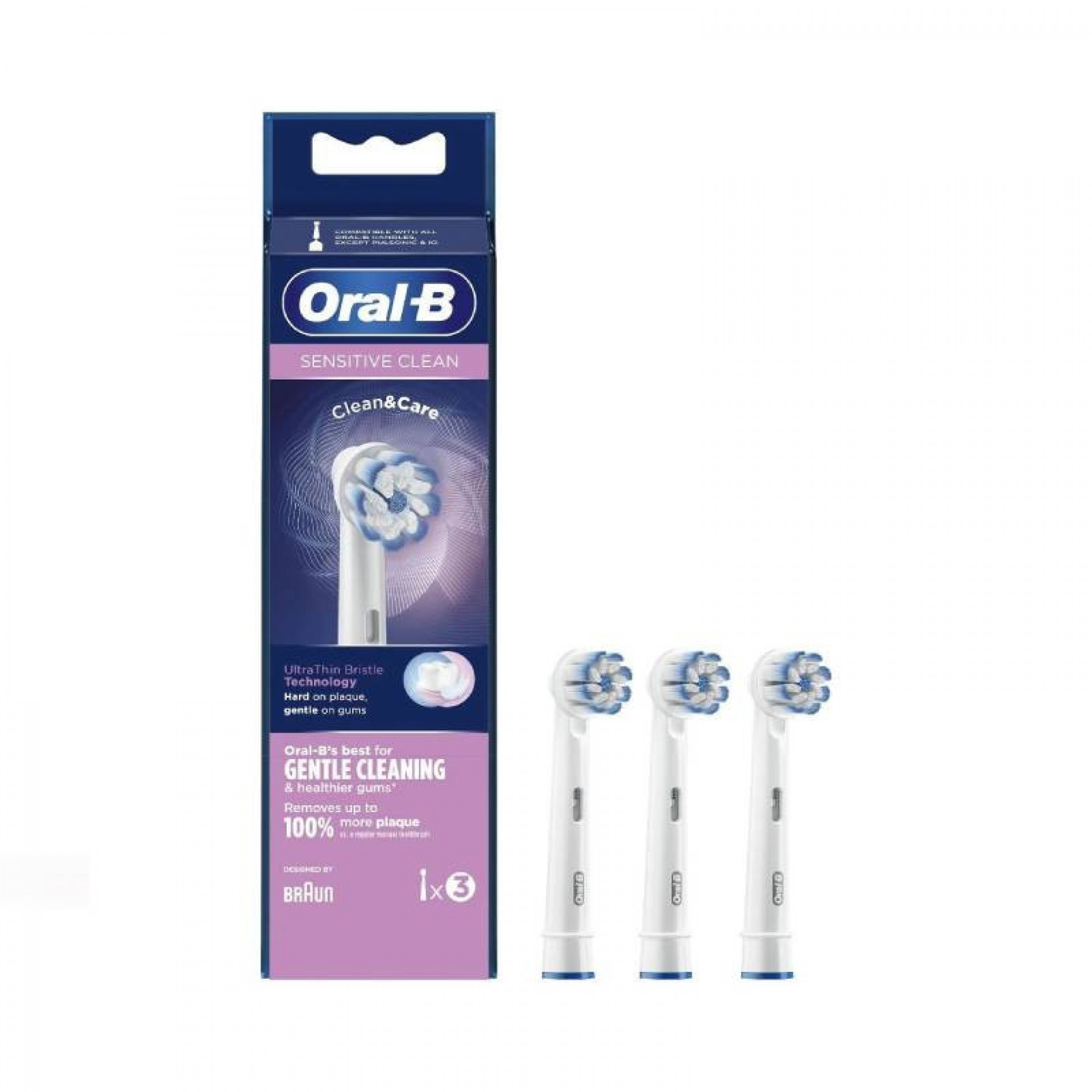 Oral-B Sensitive Clean Refills x3