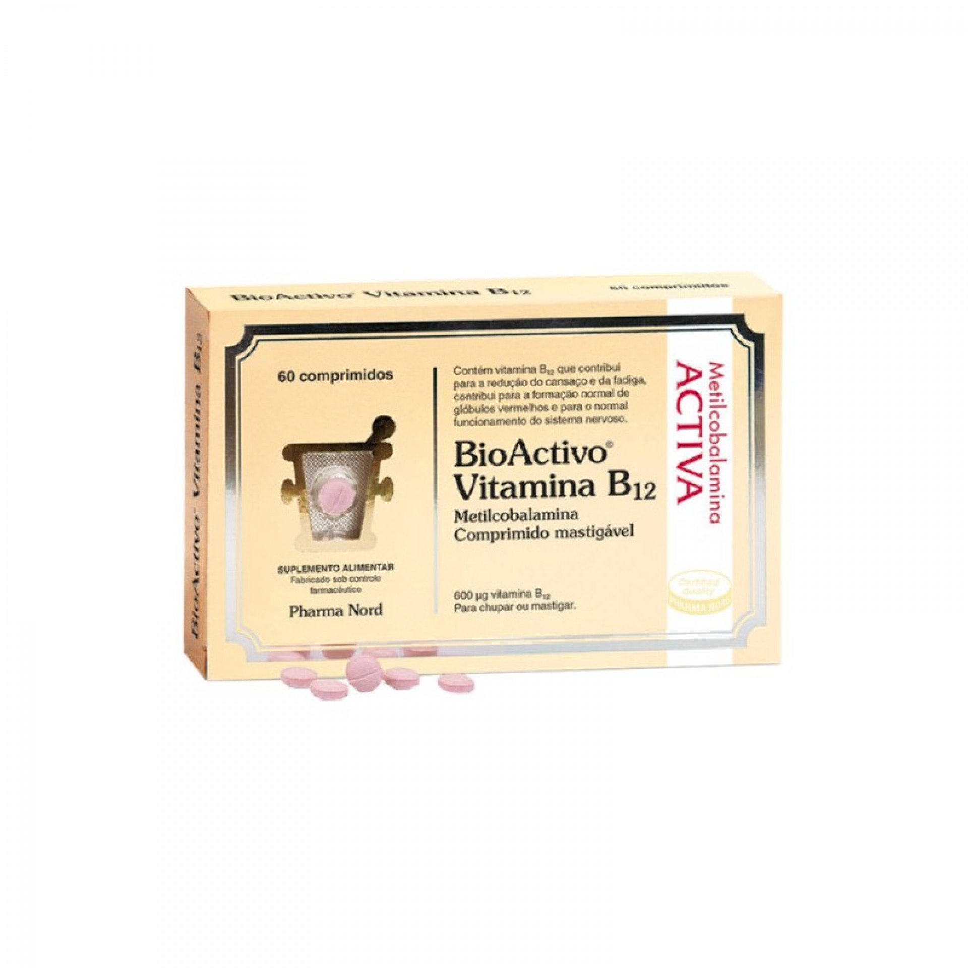 BioActivo Vitamine B12 60 Comprimés