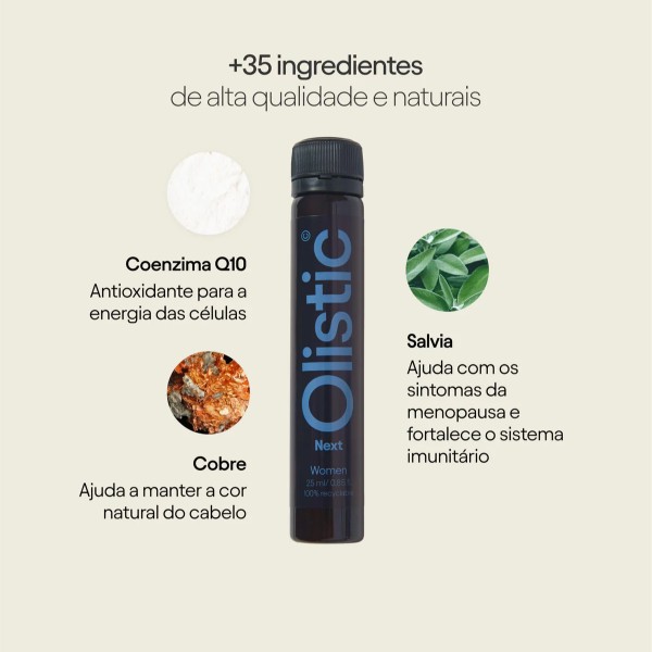 Olistic Woman Next Suplemento Capilar 25ml x 28 ampolas Olistic Woman Next Suplemento Capilar 25ml x 28 ampolas