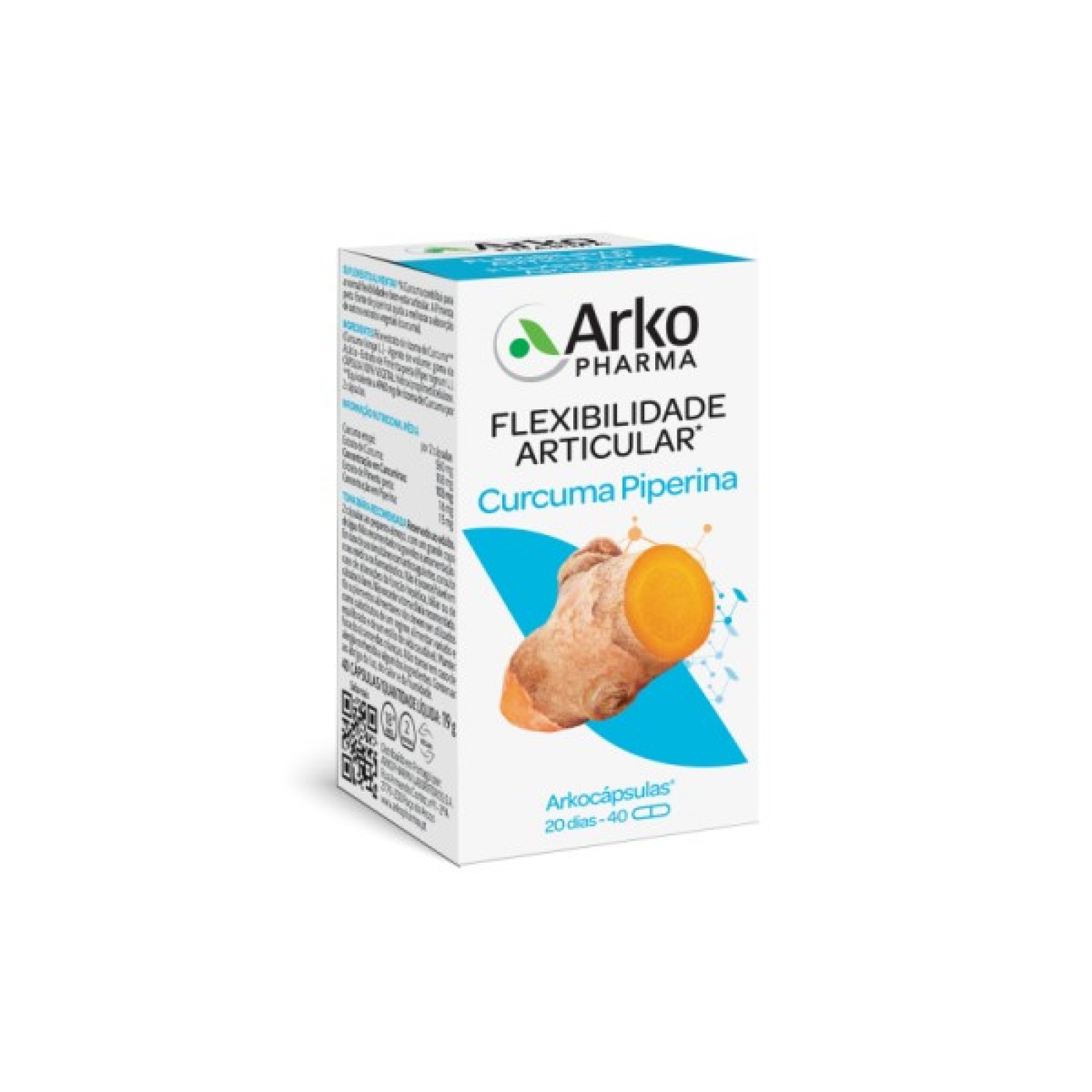 Arkocápsulas Curcuma Piperina 40 Cápsulas