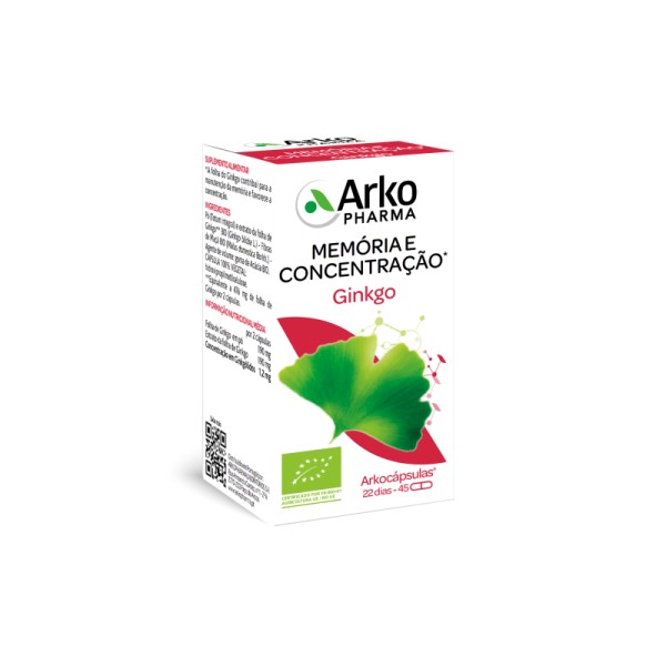Arkocapsulas Ginkgo 45 Cpsulas
