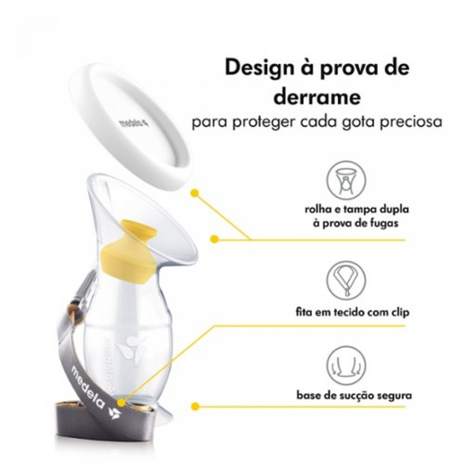 Medela Collettore di Latte Materno in Silicone