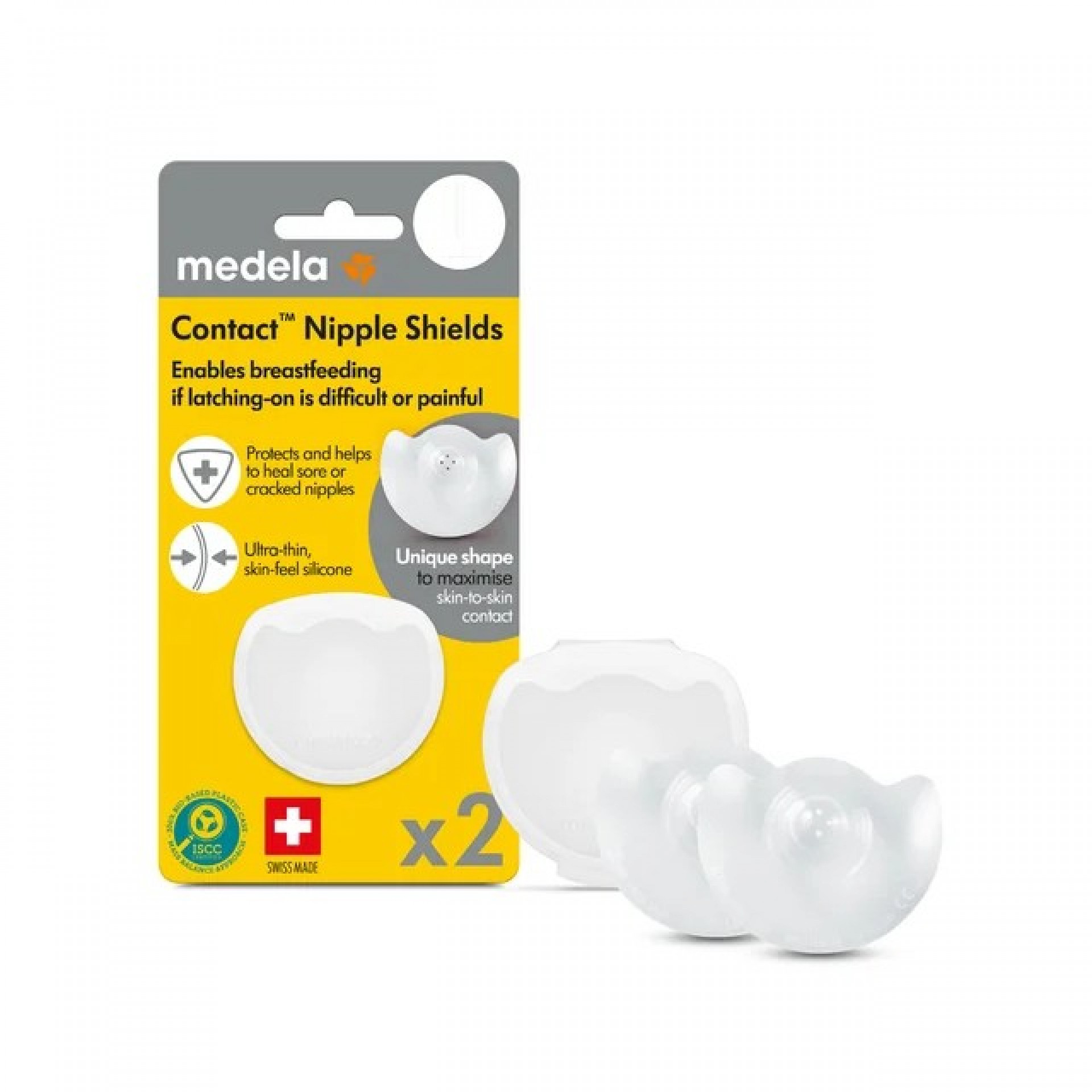 Medela Contact Silicone Nipples Size M x2