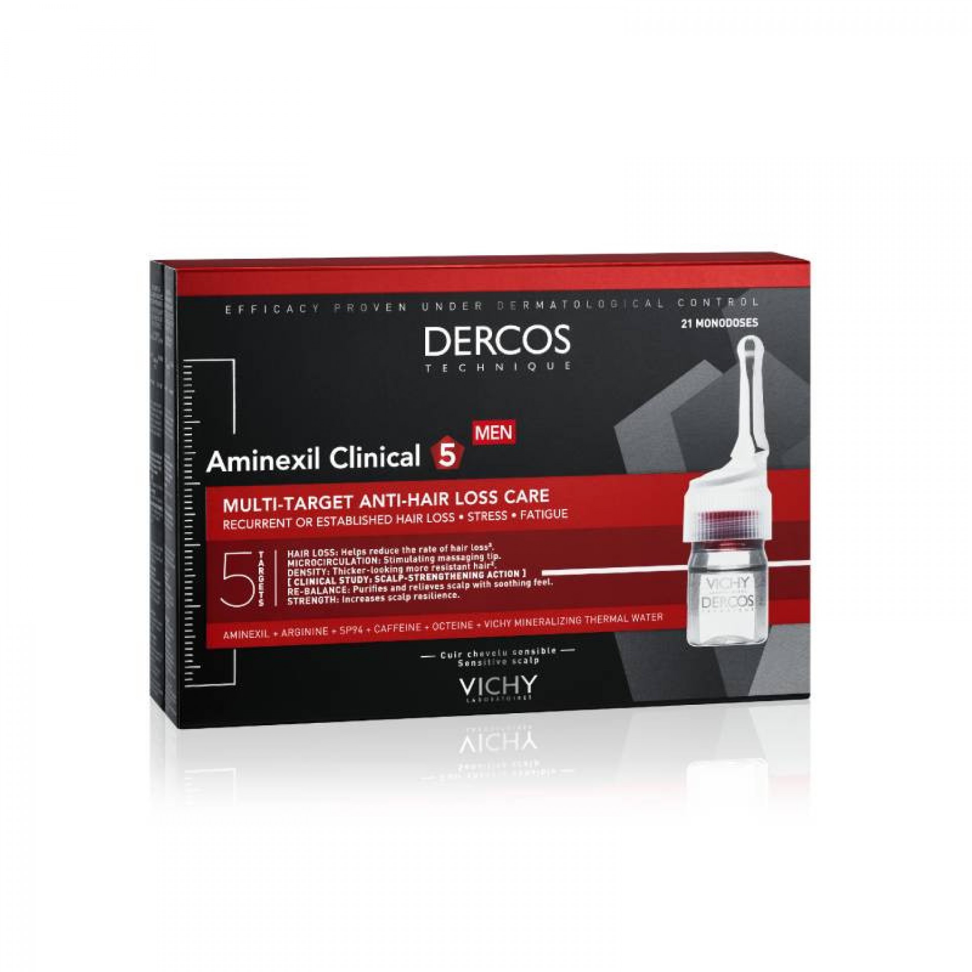 Dercos Aminexil Clinical 5 Homme 21 Ampoules