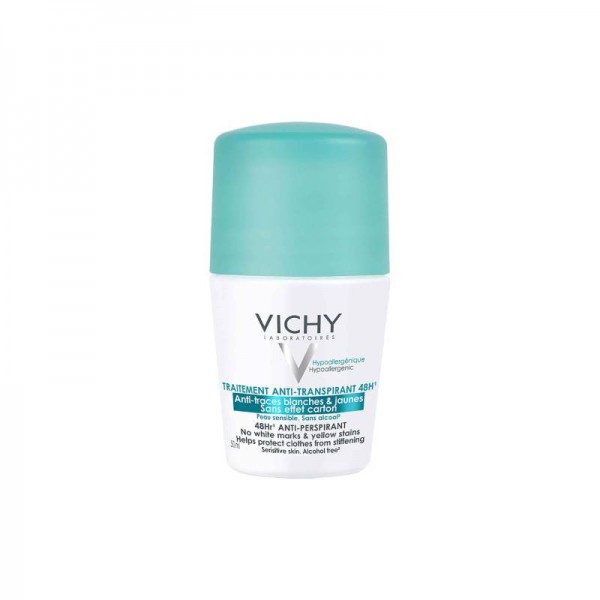 Vichy Anti-Stain Roll-On Deodorant 48h 50ml