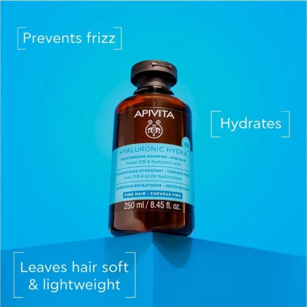 Apivita Shampooing Hyaluronic Hydra Cheveux Fins 250ml Apivita Shampooing Hyaluronic Hydra Cheveux Fins 250ml