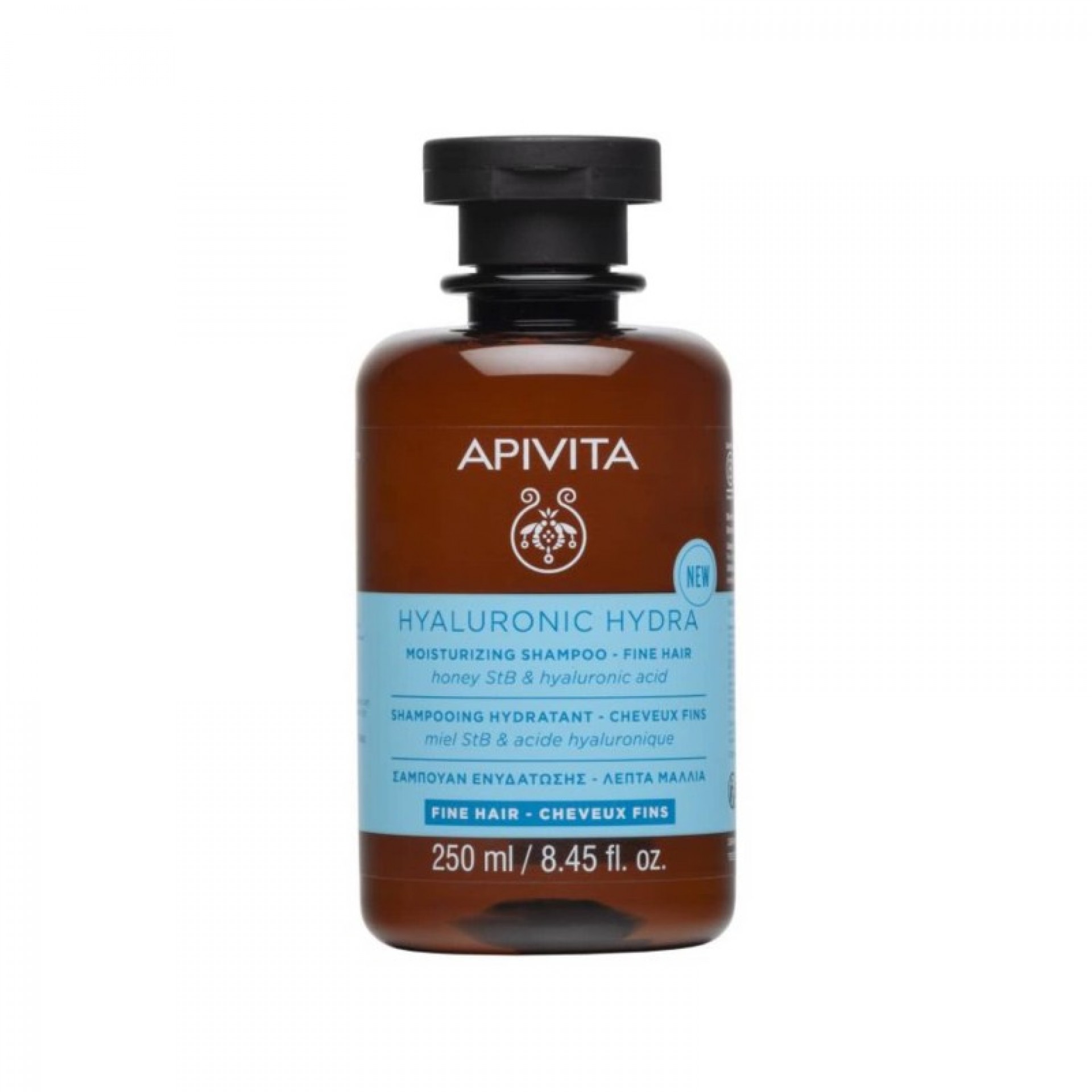 Apivita Shampooing Hyaluronic Hydra Cheveux Fins 250ml