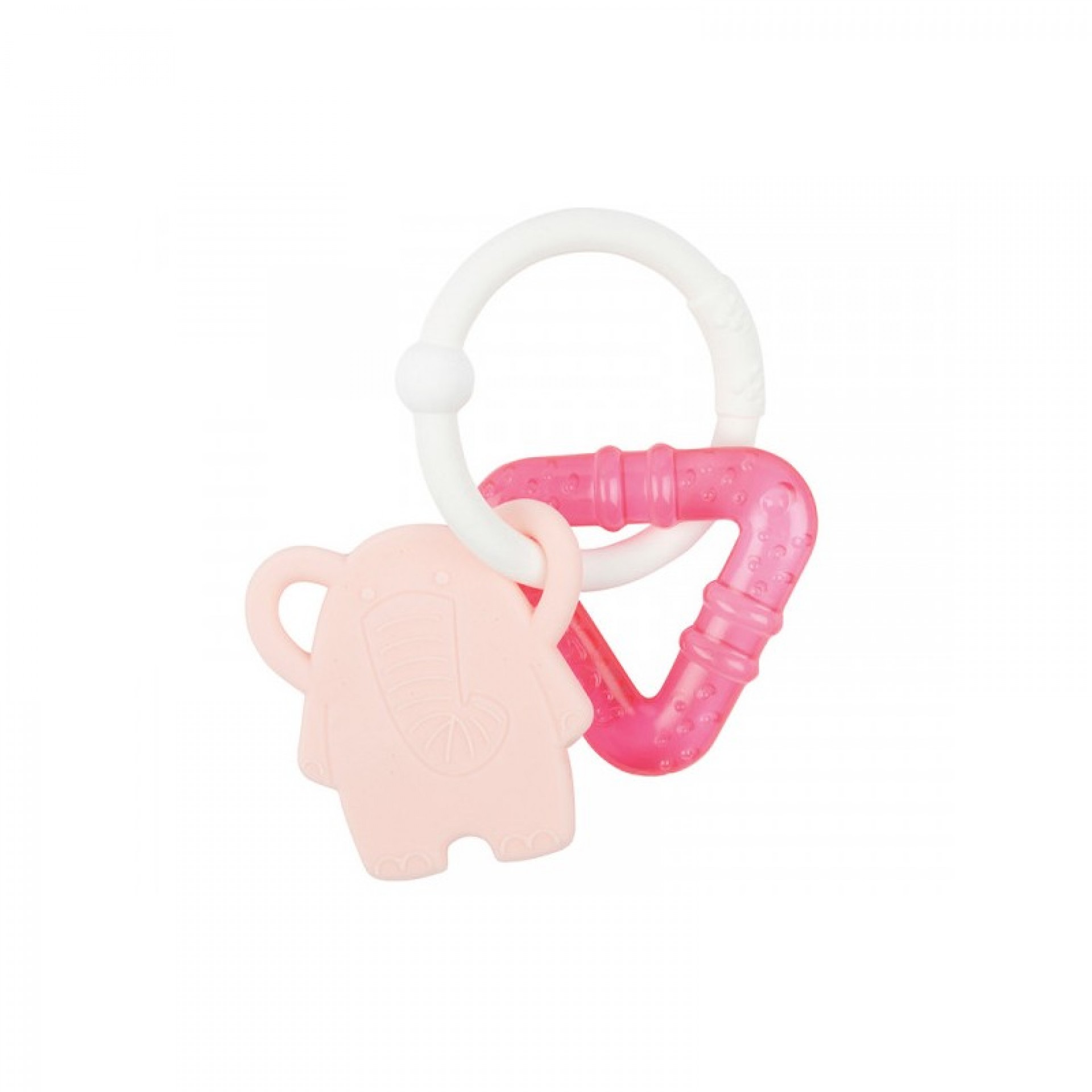 Nattou Mordedor Silicone Frio Elefante Rosa