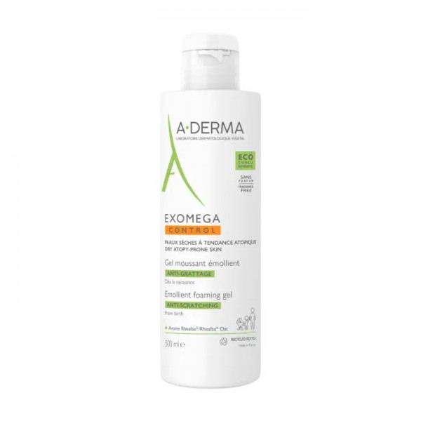 A-Derma Exomega Control Gel Schiuma Emolliente 500ml