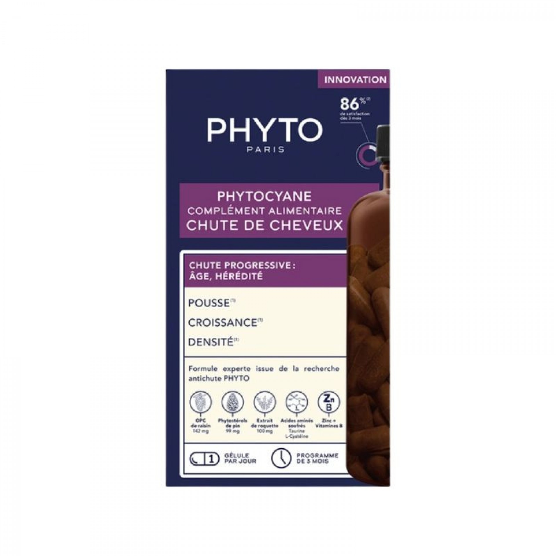 Phyto Phytocyane Chute de Cheveux Progressive 84 Gélules