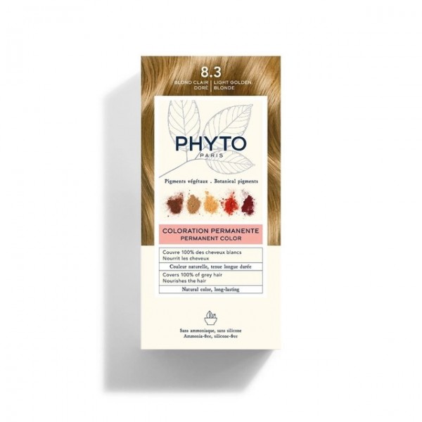 Phyto Phytocolor Hair Color Shade 8.3 Light Golden Blonde