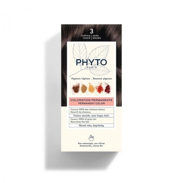 Phyto Phytocolor Hair Color Shade 3 Dark Brown