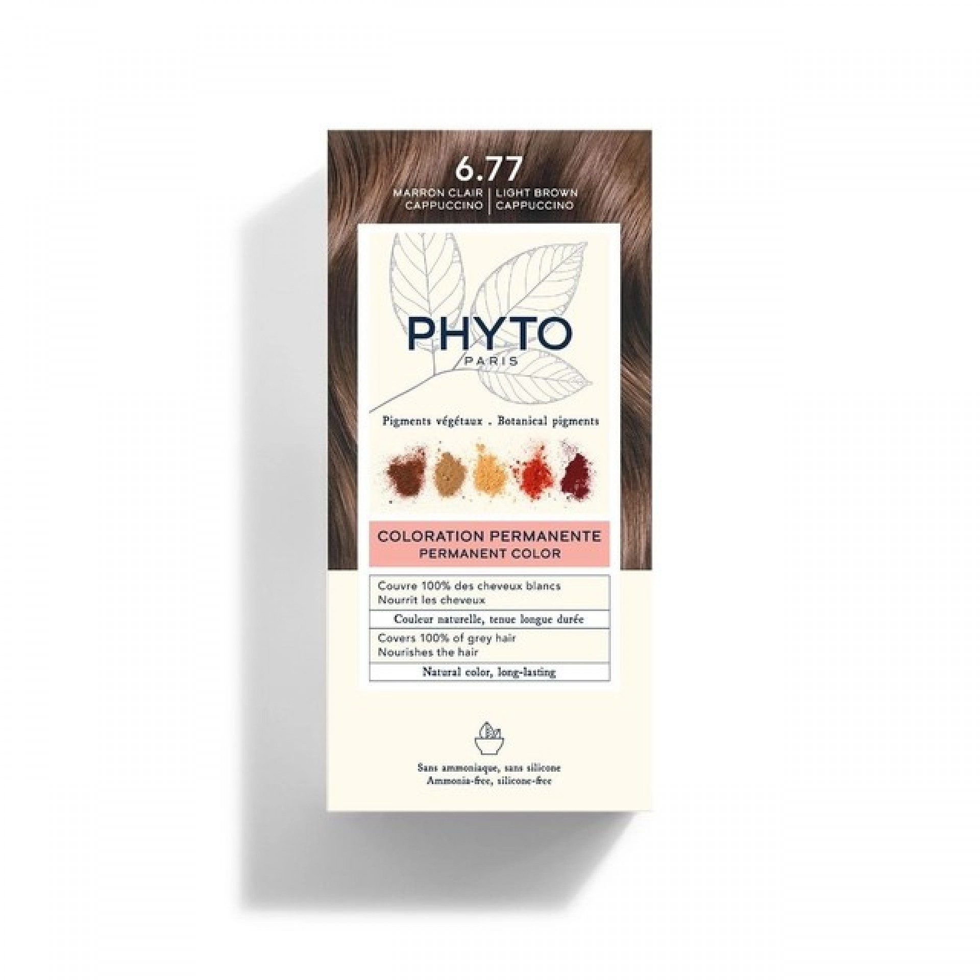 Phyto Phytocolor Coloração Tom 6.77 Castanho Claro Cappuccino