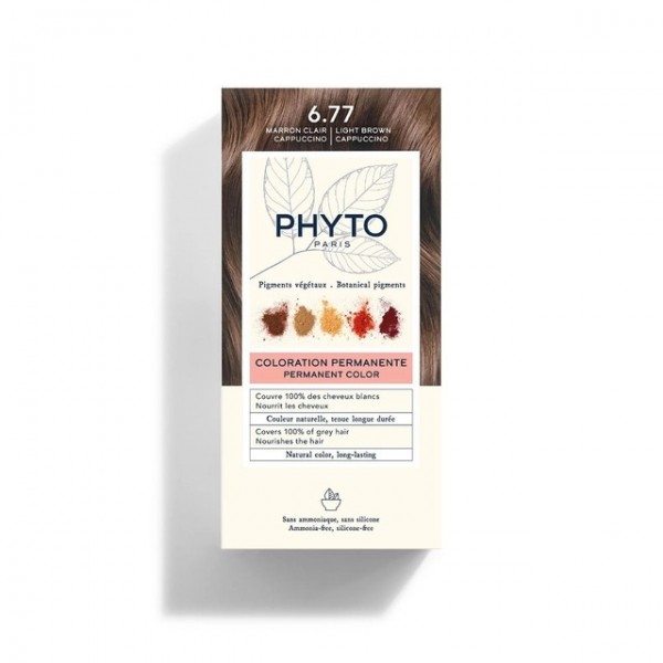 Phyto Phytocolor Colorao Tom 6.77 Castanho Claro Cappuccino