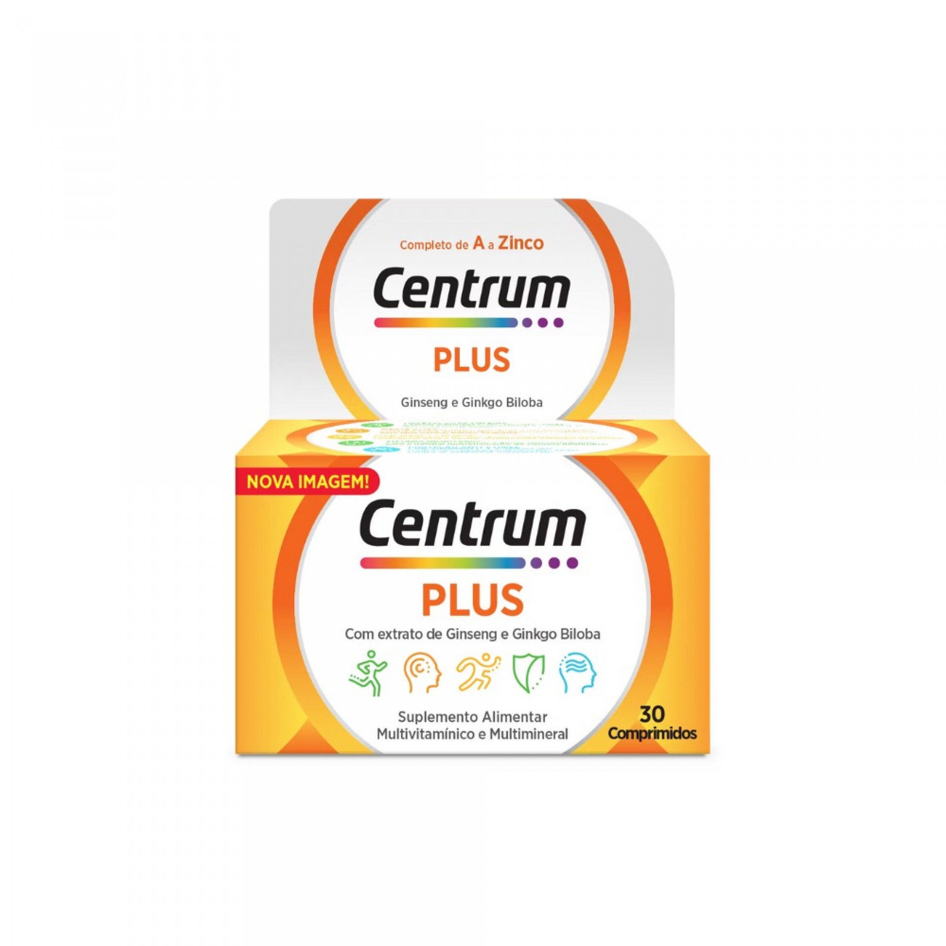 Centrum Plus Ginseng & Ginkgo 30 comprimidos