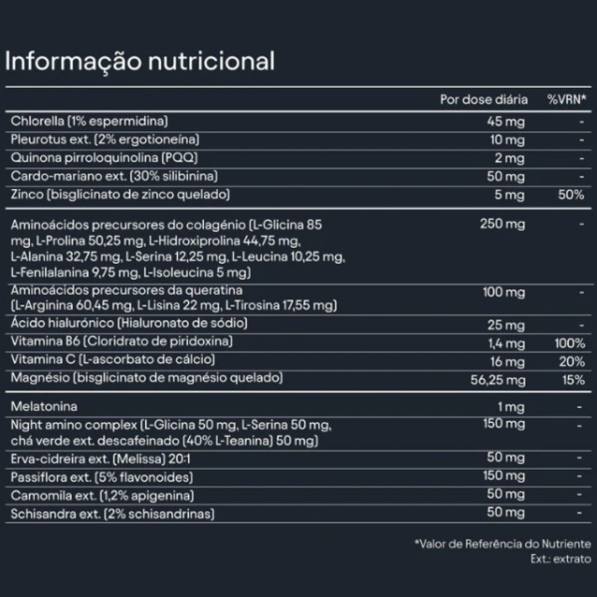 Olistic Night Booster Hair Supplement 25ml x 28 vials