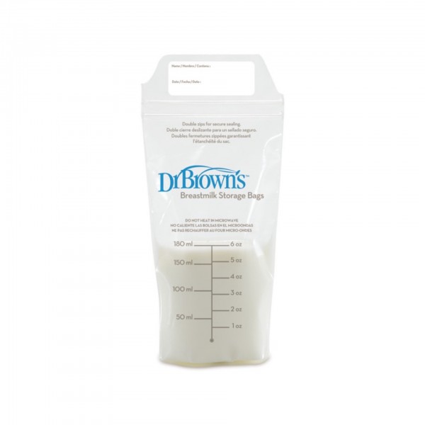 Dr. Brown's Breast Milk Storage Bags 180ml 25 units