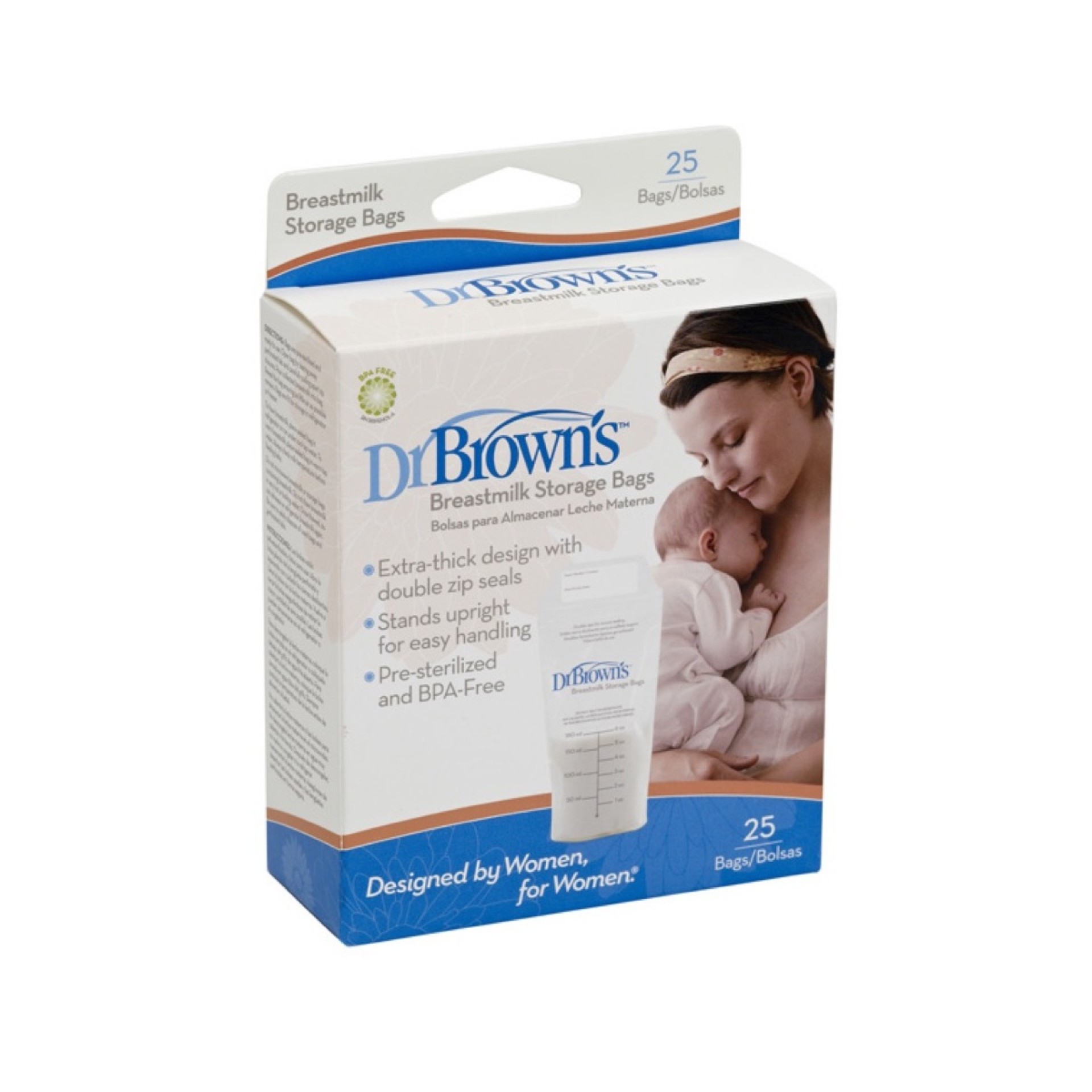 Dr. Brown's Breast Milk Storage Bags 180ml 25 units