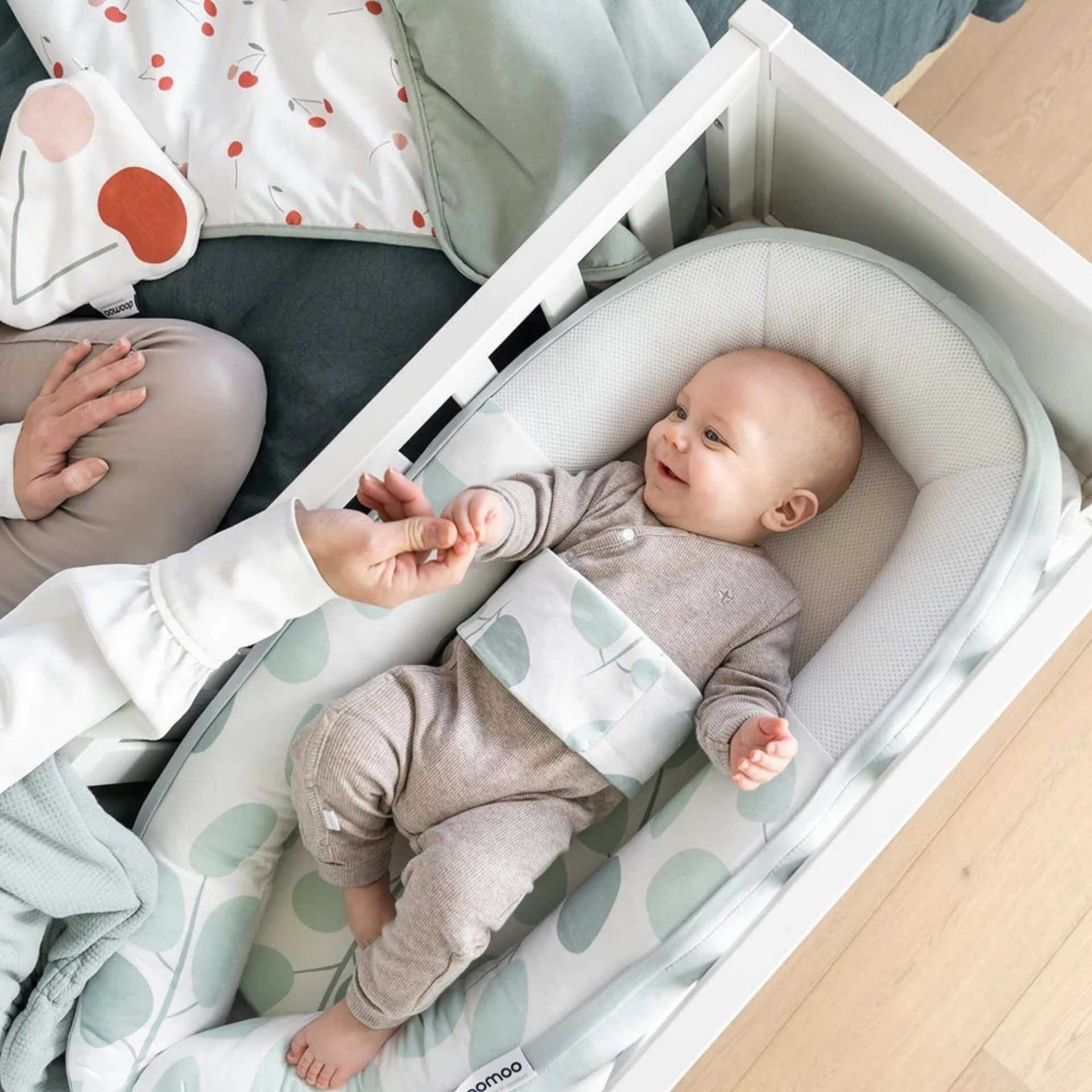 Doomoo Cocoon Feuilles Vert d’Eau