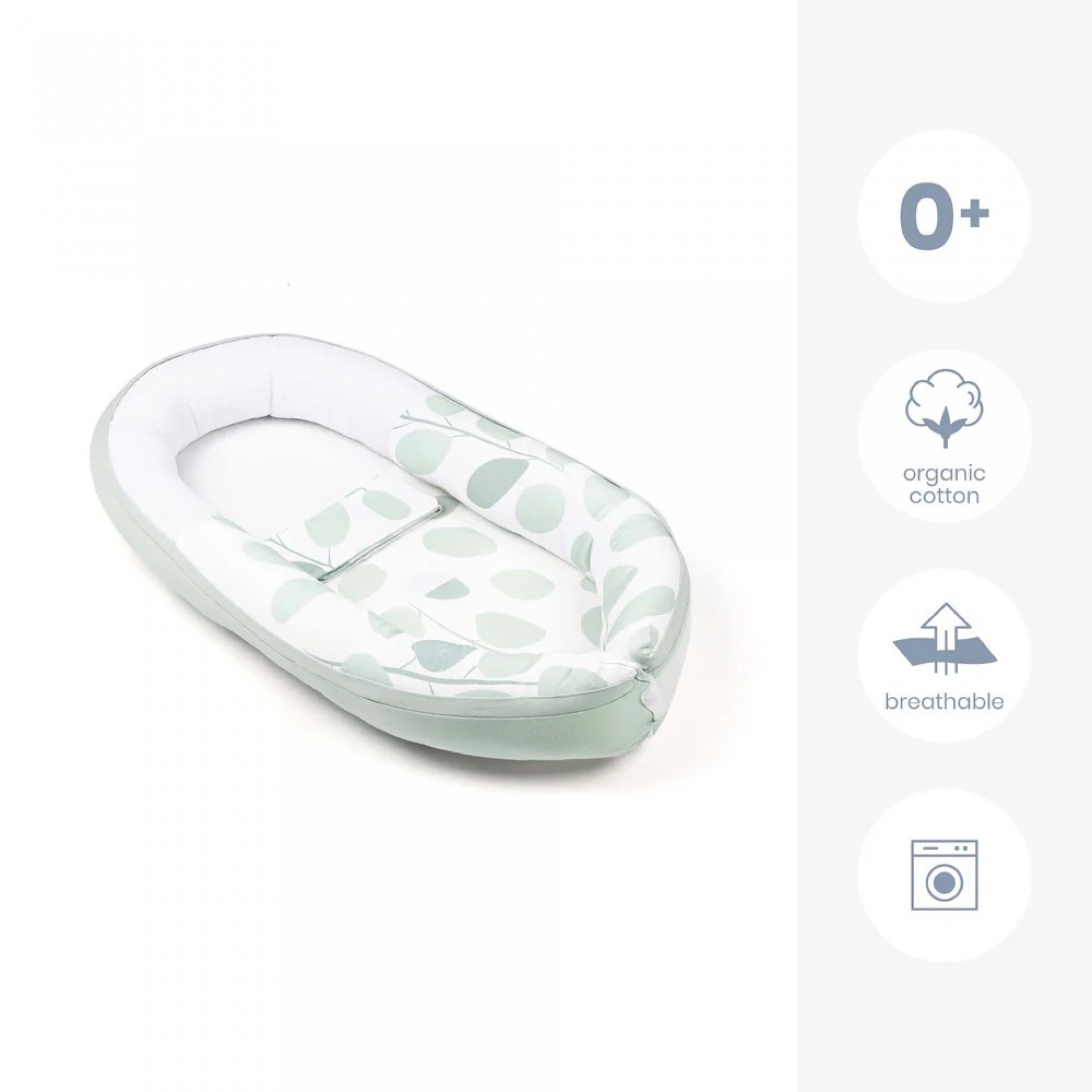 Doomoo Cocoon Feuilles Vert d’Eau