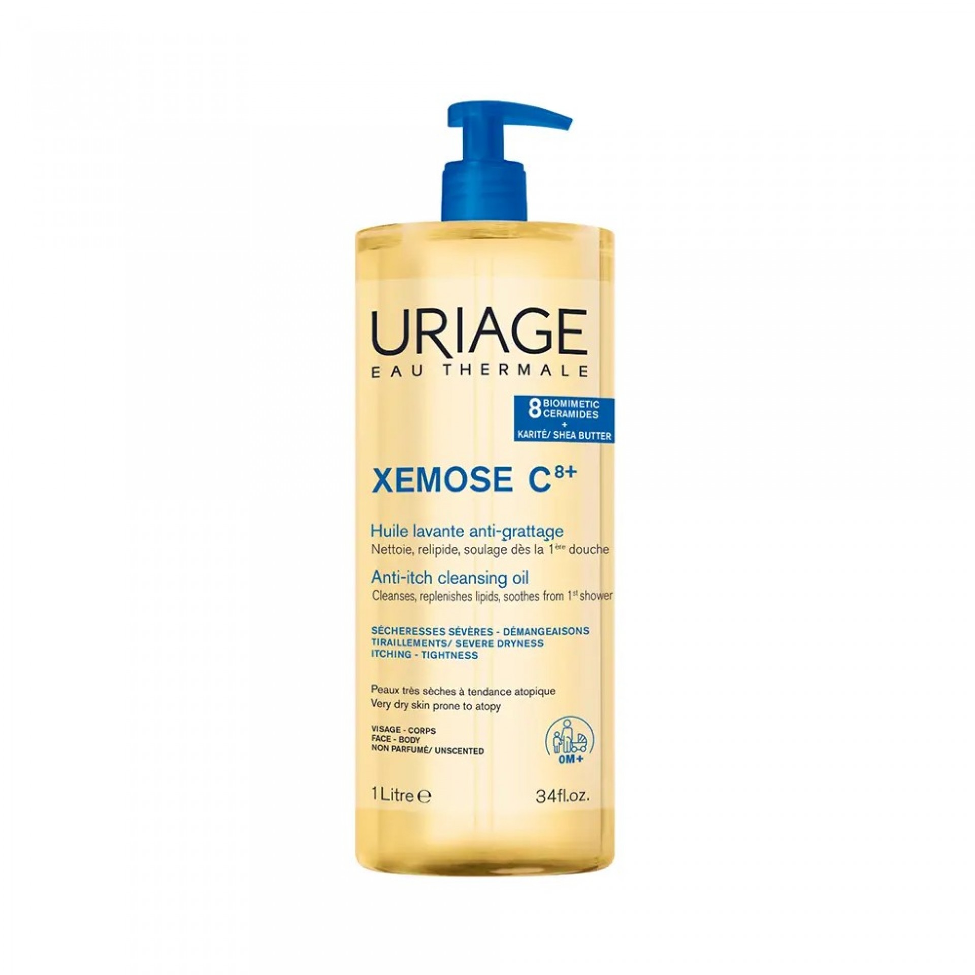 Uriage Xémose C8+ Aceite Limpiador Calmante 1000ml