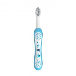 Chicco Blue Toothbrush +6M 