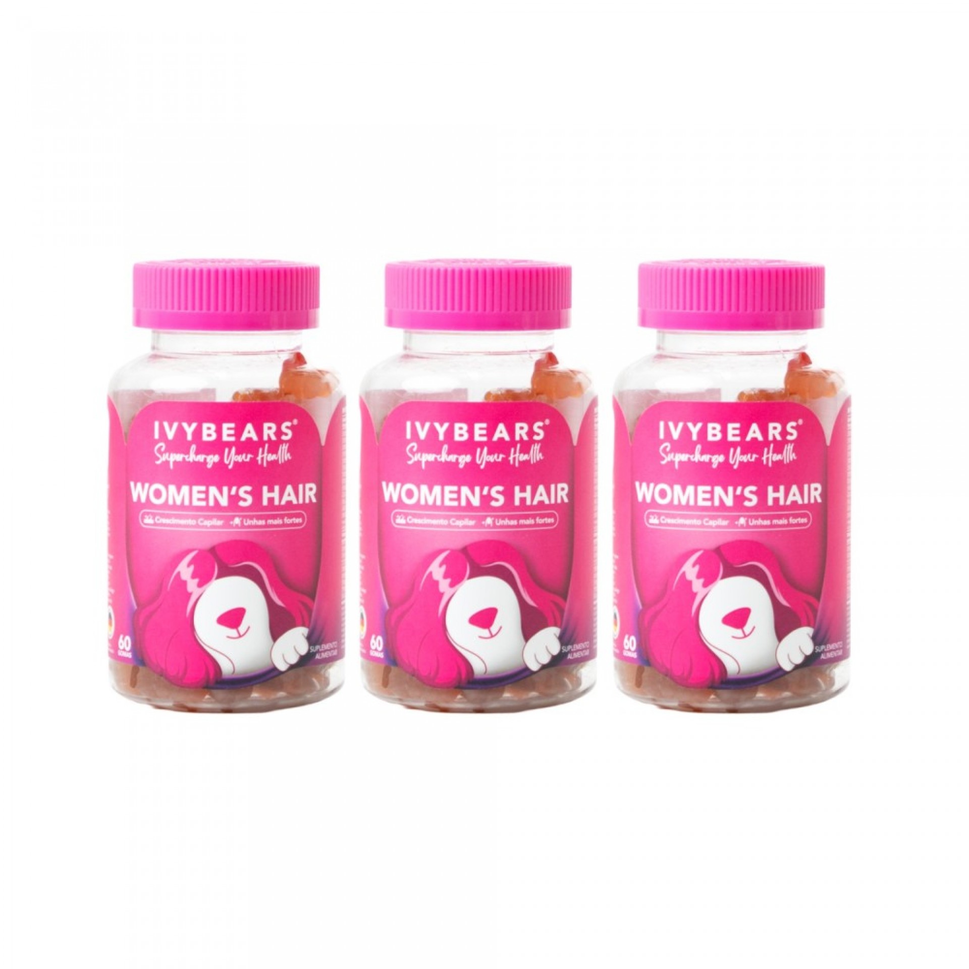 IvyBears Hair Vitamins for Women 3x60 Gummies