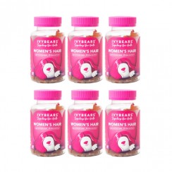 IvyBears Hair Vitamins for Women 6x60 Gummies
