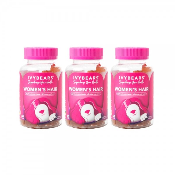 IvyBears Hair Vitamins for Women 3x60 Gummies