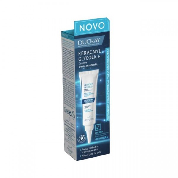 Ducray Keracnyl Glycolic+ Crema Disincrostante 30ml Ducray Keracnyl Glycolic+ Crema Disincrostante 30ml