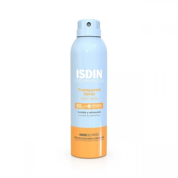 Isdin Fotoprotector Piel Mojada FPS50+ Spray Solar Transparente 250ml Isdin Fotoprotector Piel Mojada FPS50+ Spray Solar Transparente 250ml