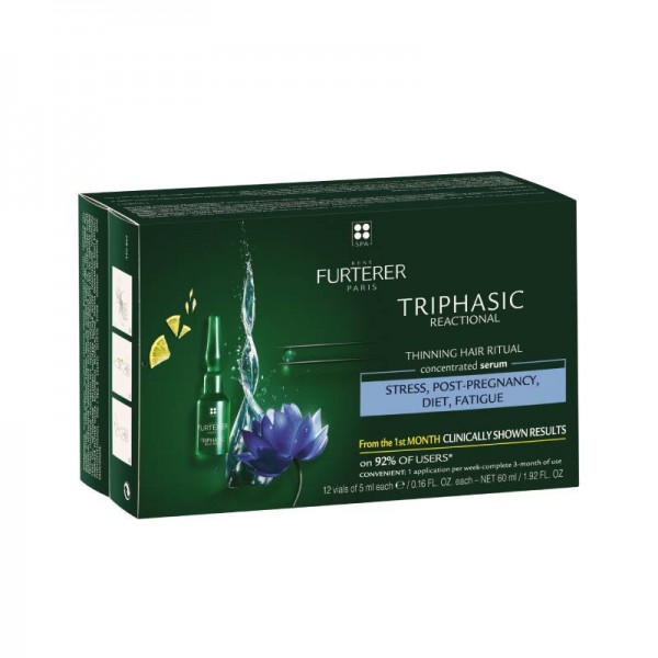 René Furterer Triphasic Reactional Anticaída 12 Ampollas René Furterer Triphasic Reactional Anticaída 12 Ampollas