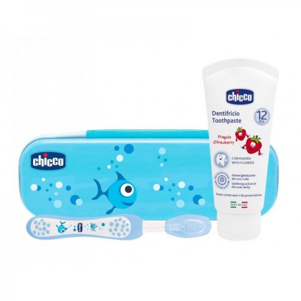 Chicco Estuche Higiene Oral 12M+ Azul Chicco Estuche Higiene Oral 12M+ Azul